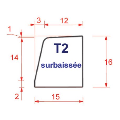 BORDURE DE TROTTOIR T2 BASSE