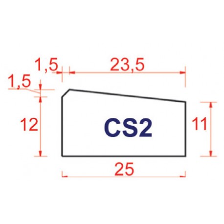 BORDURE DE CANIVEAU CS2