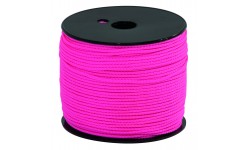 CORDEAU TRESSE FLUO ROSE 3X200