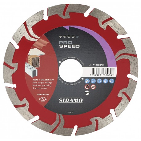 DISQUE DIAMANT PRO SPEED D. 125 x 22,23 x H 7,5