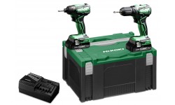 Kit perceuse visseuse + visseuse à choc 18V - 3 Ah - 2 batteries - 1 chargeur