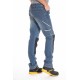 Jeans de travail stretch avec emplacement genouillères JOBPRO stone brossé T.38