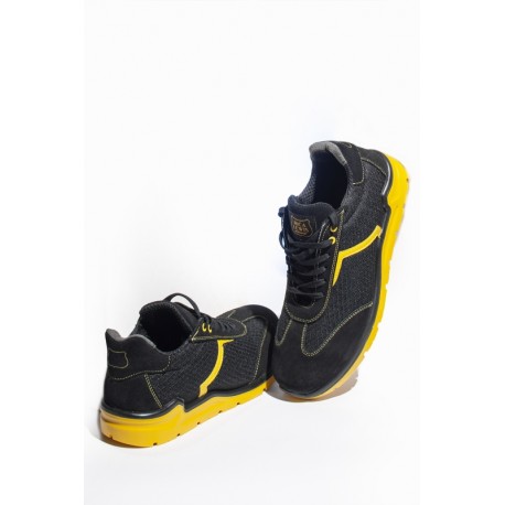 Chaussure de protection S1P légère et ergonomique FLASH noir-jaune T.46