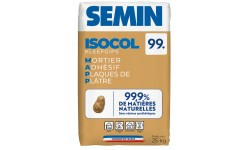 ISOCOL 99 : Mortier adhésif composé de plus de 99% de matières naturelles