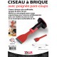 CISEAU A BRIQUE 70X230MM AVEC PARE-COUPS MONTE