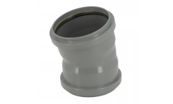Coude 15° CR8 Ø160 FF JF Gris