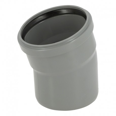 COUDE Ø110 15° M/F JS GRIS