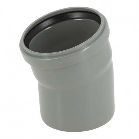 COUDE 15° CR4 Ø125 MF JS GRIS