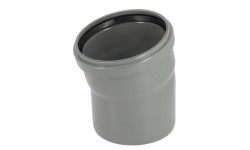 COUDE Ø160 15° M/F JS GRIS