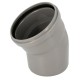Coude 30° cr4 ø200 mf js gris