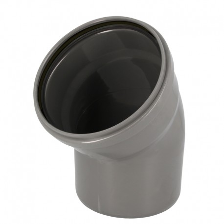 Coude 45° cr4 ø200 mf js gris