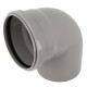 Coude 87°30 cr4 ø160 mf js gris