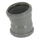 Coude 15° cr4 ø160 ff jf gris