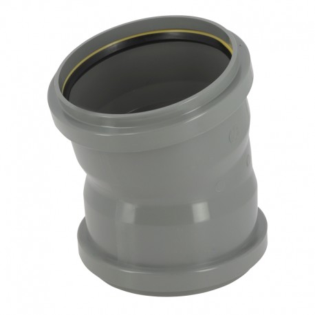 Coude 15° cr4 ø160 ff jf gris