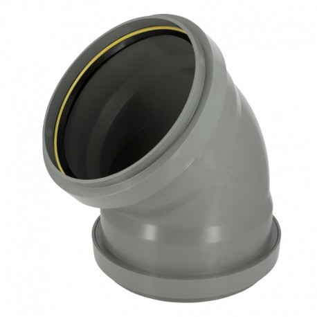 Coude 45° cr4 ø315 ff jf gris