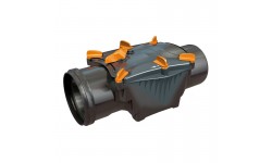 Clapet anti-retour à joint 2 clapets diamètre 160 mm mâle/femelle joint standard noir