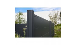 Duofuse lames rainurées languettées en aluminium pour clôture