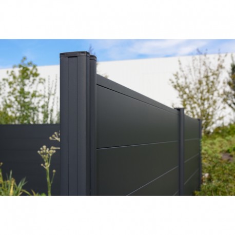 Duofuse lames rainurées languettées en aluminium pour clôture