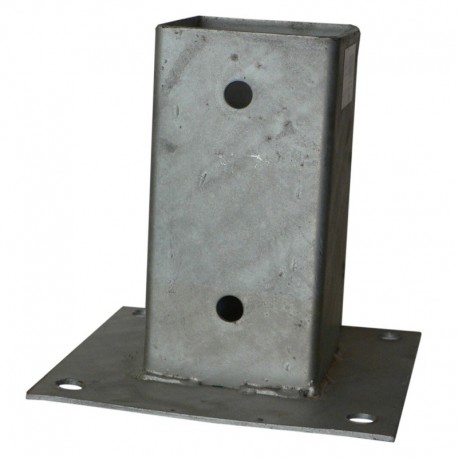 Support poteau sur platine à visser 71 x 71