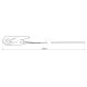 SET DE 2 SANGLES A CLIQUET 25MM X 5,00M